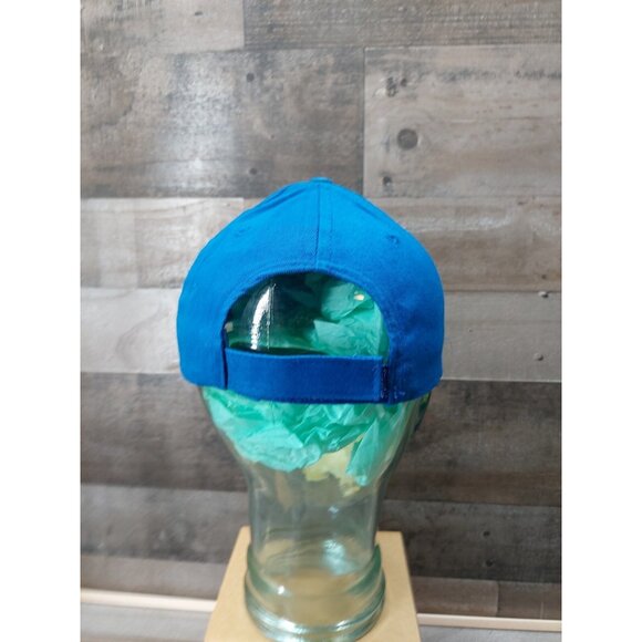 Centramatic Blue Adjustable Baseball Cap With Embroidered Logo & Racing Flag Des - Picture 3 of 7